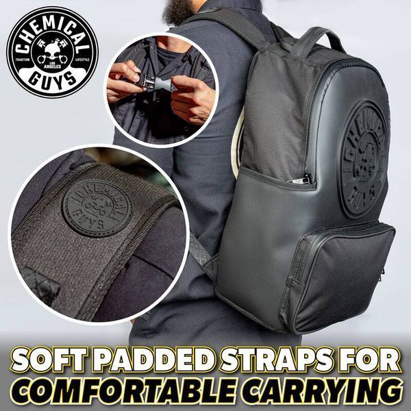 Рюкзак Chemical Guys Legacy Stealth Multipurpose Backpack for Travel, Work, School, and Detailing with Laptop Sleeve 408601 фото