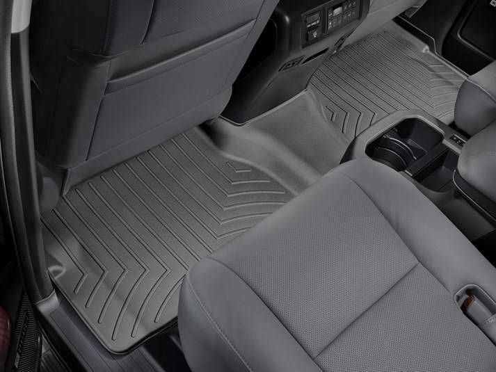 3D килимки для Toyota Sequoia 2007- чорні задні з консоллю WeatherTech 440937 46914 фото