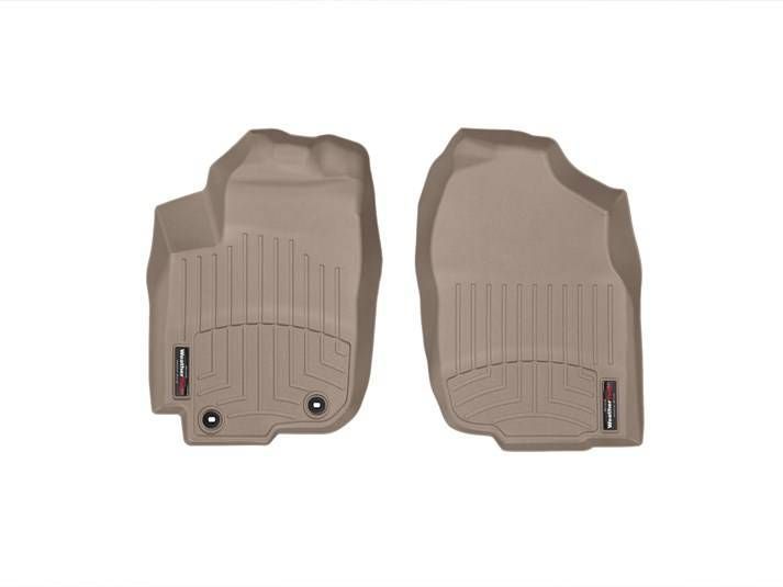 3D коврики для Toyota RAV4 2013-2018 бежевые передние WeatherTech 455101 46892 фото