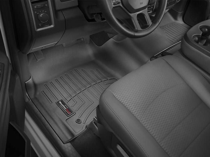 3D коврики для Dodge Ram 2013-2018 Crew Cab черные передние WeatherTech 444771 120254 фото
