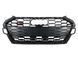 Решетка радиатора на Audi A4 B9 2019-2023 стиль S4 Full Black Matte 429952 фото 1