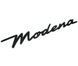 Автологотип емблема напис Maserati Modena Black чорний глянець на крила 430549 фото 4