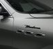 Автологотип емблема напис Maserati Modena Black чорний глянець на крила 430549 фото 5
