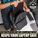 Рюкзак Chemical Guys Legacy Stealth Multipurpose Backpack for Travel, Work, School, and Detailing with Laptop Sleeve 408601 фото 4