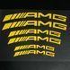 Наклейки на супорт Mercedes AMG жовті 426338 фото 1