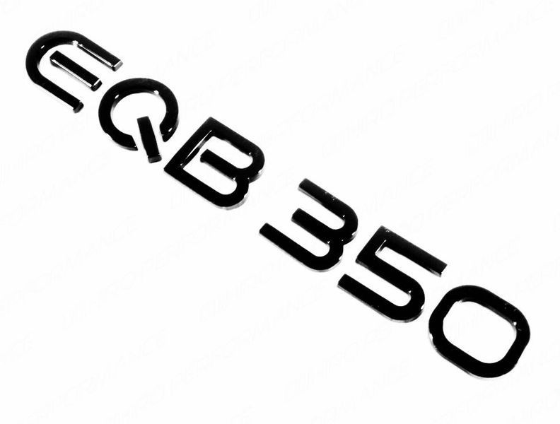 Автологотип емблема напис Mercedes EQB350 чорний глянець 430919 фото