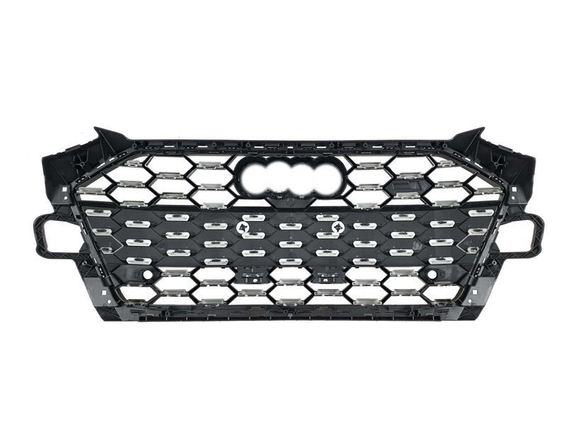 Решетка радиатора на Audi A4 B9 2019-2023 стиль S4 Full Black Matte 429952 фото