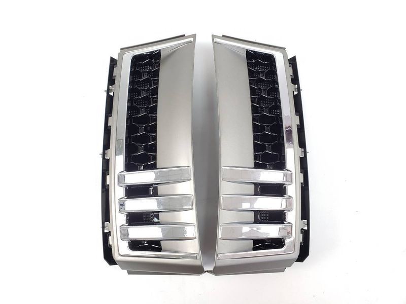 Решітка радіатора на Land Rover Range Rover 2010-2013 + жабри Silver 427485 фото