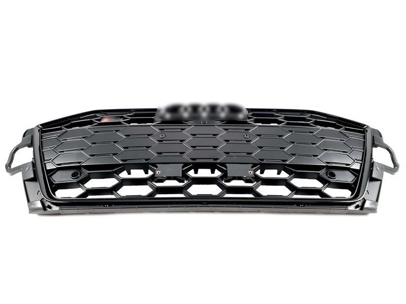 Решетка радиатора на Audi A4 B9 2019-2023 стиль S4 Full Black Matte 429952 фото