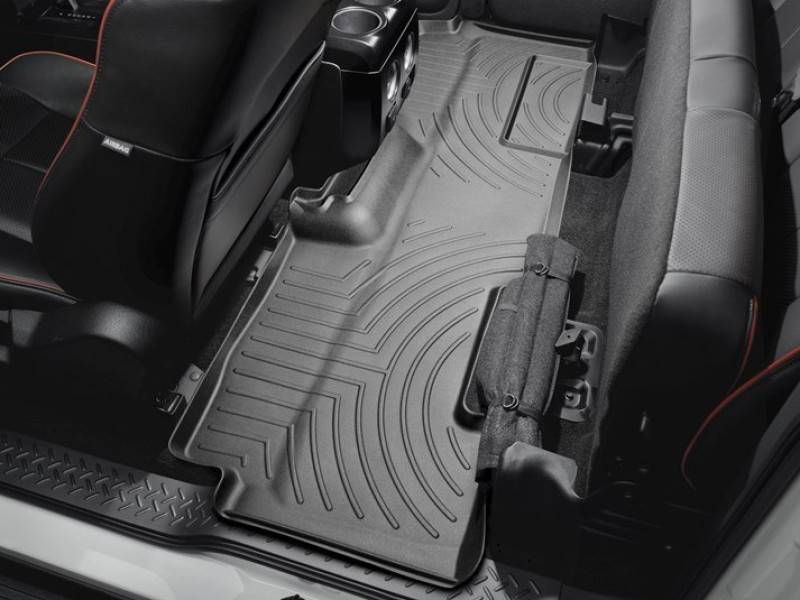 3D килимки для Ford F-150 2009-2014 SuperCab чорні задні WeatherTech 441792 98173 фото