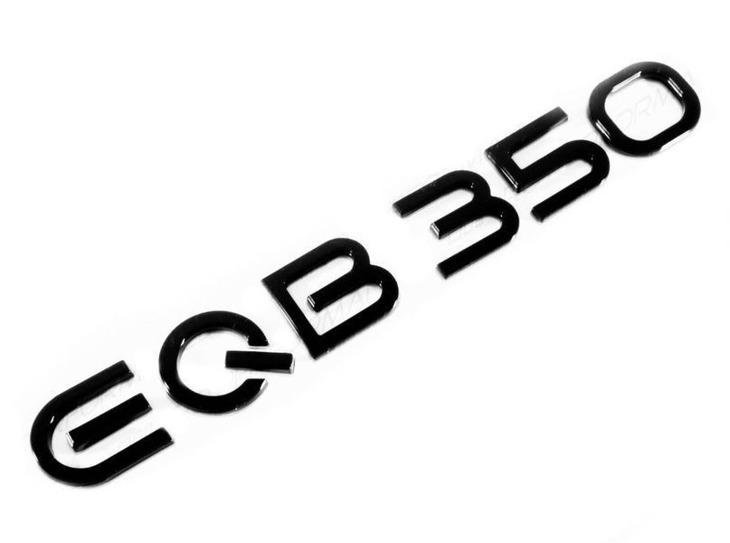 Автологотип емблема напис Mercedes EQB350 чорний глянець 430919 фото