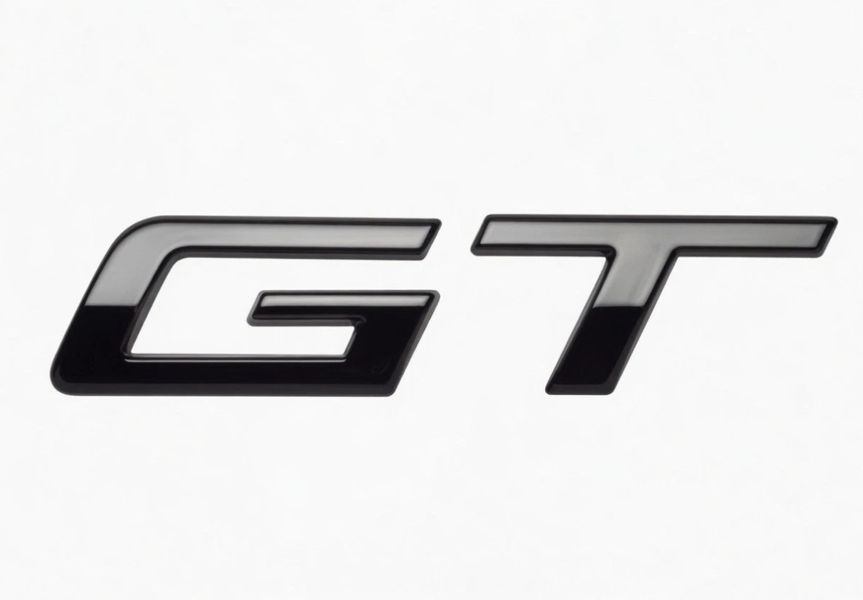 Автологотип емблема напис Peugeot GT 2023- Black Pack Edition чорний глянець 523818 фото