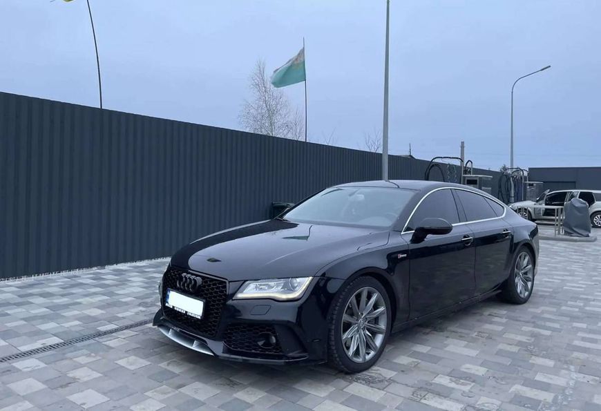 Передний бампер на Audi A7 2010-2014 в стиле RS7 V2 429826 фото