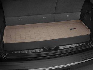 Килимок у багажник для Cadillac Escalade, Chevrolet Tahoe, GMC Yukon 2015- бежевий 7 місць WeatherTech 45707 141892 фото