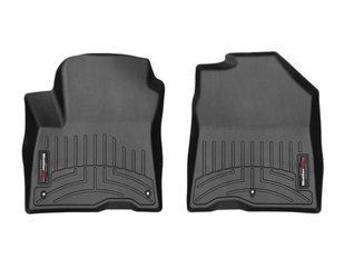 3D килимки для Hyundai Kona 2017- Electric чорні передні WeatherTech 4415581 186505 фото