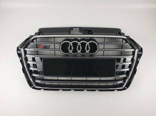 Решітка радіатора на Audi A3 2016-2020 стиль S3 Chrome Black 241023 фото