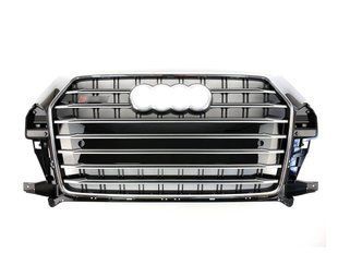 Решітка радіатора на Audi Q3 2014-2018 стиль SQ3 Chrome Black 429958 фото