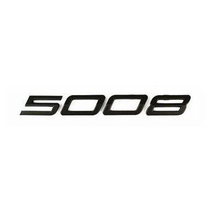 Автологотип емблема напис Peugeot 5008 2024- Black Pack Edition чорний глянець 523434 фото