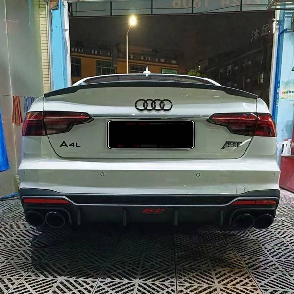 Спойлер на машину Audi A4 B9 2015- в стиле ABT черный глянец 414449 фото