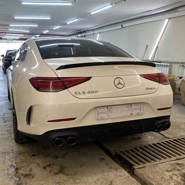 Спойлер на Mercedes CLS-class C257 2018- AMG 53 style чорний глянець 431098 фото