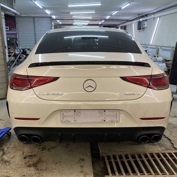 Спойлер на Mercedes CLS-class C257 2018- AMG 53 style чорний глянець 431098 фото
