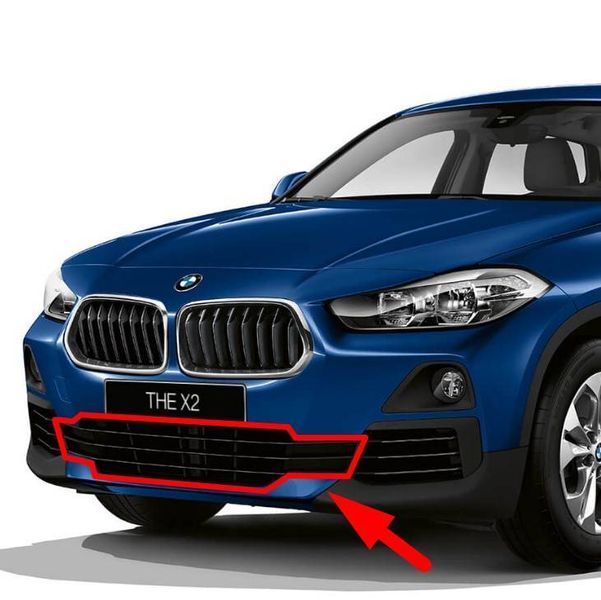 Решітки переднього бампера на BMW X2 F39 2017- оригінал 51117429002 404199 фото