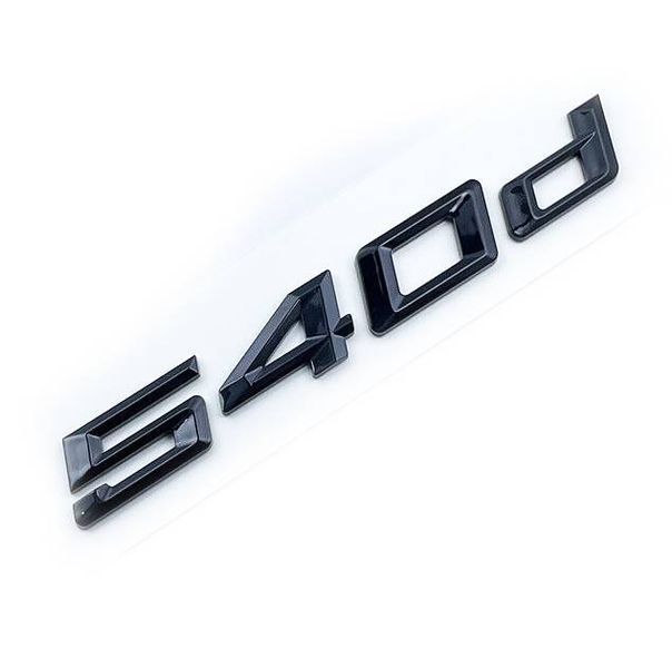 Автологотип емблема напис BMW 540d Black Shadow Edition 422843 фото