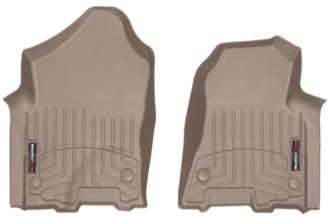 3D коврики для Dodge Ram 2019- бежевые передние WeatherTech 4514281 98162 фото