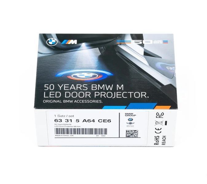 Проектор дверей BMW M 50 YEARS LED оригінал 63315A64CE6 68мм 425411 фото