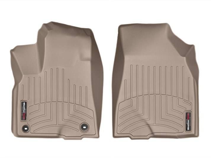 3D килимки для Toyota Highlander 2014- бежеві передні WeatherTech 456321 46795 фото