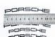 Наклейки на супорт PORSCHE чорні вигнуті 431058 фото 2