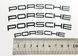 Наклейки на супорт PORSCHE чорні вигнуті 431058 фото 3