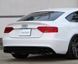 Автологотип емблема чорні кільця Audi A5 2008-2016 Sportback Black Edition на кришку багажника 409813 фото 2