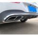 Накладки на вихлоп для Mercedes-Benz CLA, CLS class 2018- AMG Line Черный глянец 522513 фото 4