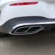 Накладки на вихлоп для Mercedes-Benz CLA, CLS class 2018- AMG Line Черный глянец 522513 фото 2