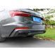 Накладки на задній бампер Ауді A6 C8 2018- Sedan Dynamic Чорний глянець 409209 фото 4