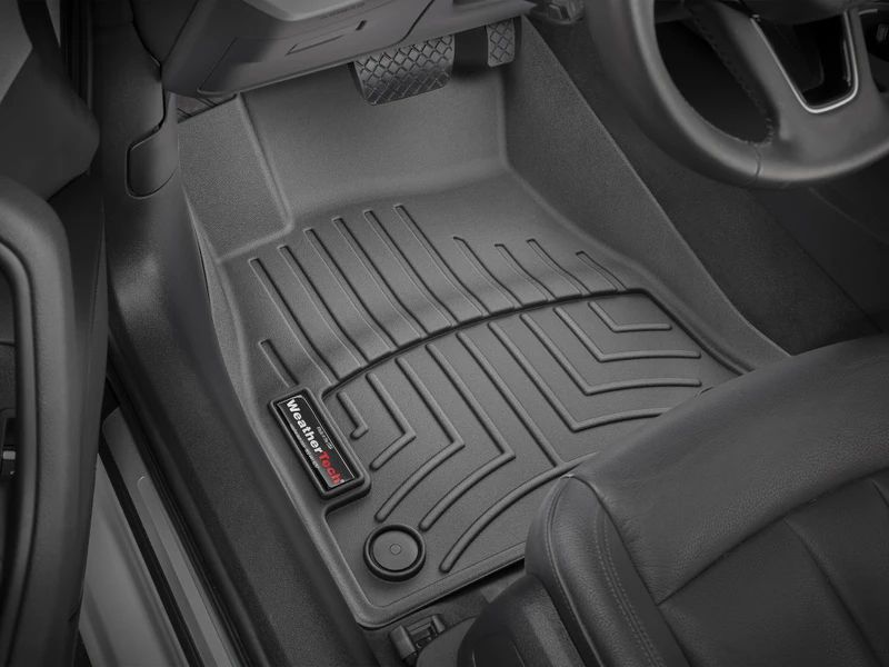 3D килимки для Audi A4 B9, A5 2016- чорні передні WeatherTech 449371 46107 фото