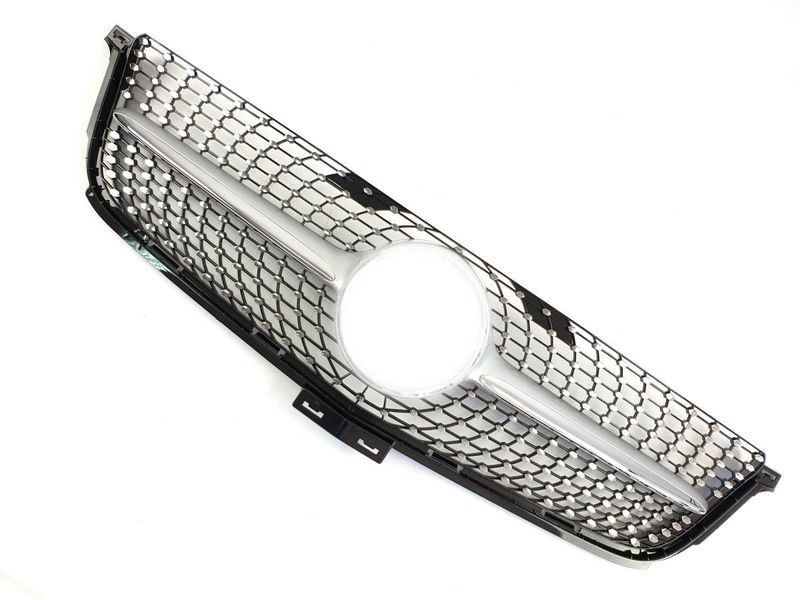 Решітка радіатора на Mercedes M-class W166 2011-2015 Diamond Silver 430000 фото
