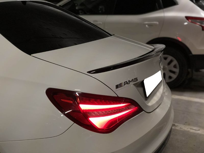 Спойлер на машину Mercedes CLA-class C117 2013-2017 черный глянец 428806 фото