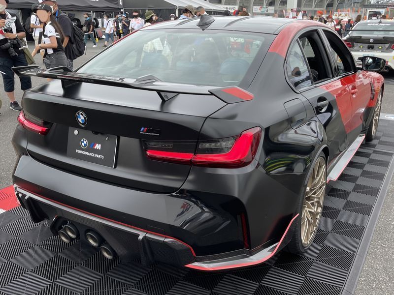 Спойлер на машину BMW M3 G80 2021- черный глянец 522287 фото