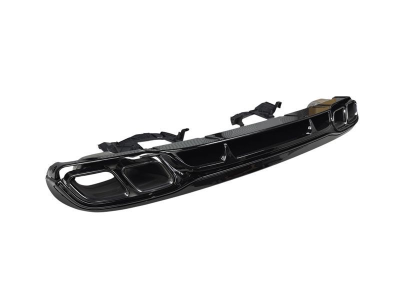 Диффузор (заднего бампера) Full Black / Black Pipe (стиль E63) Coupe AMG на Mercedes-Benz E-Class W213 2016-2020 года 522879 фото