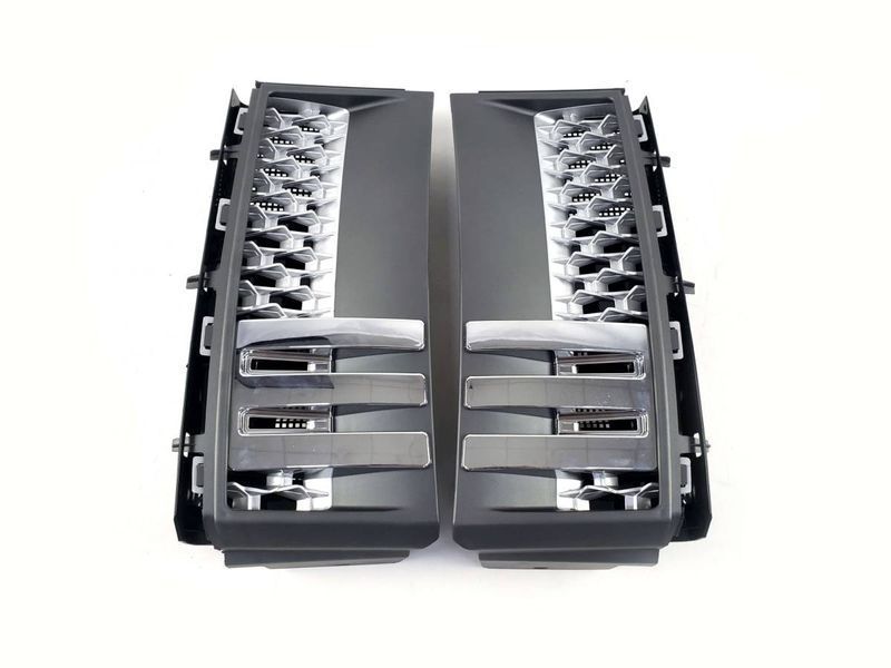 Решітка радіатора на Land Rover Range Rover 2010-2013 + жабри Silver Chrome 427489 фото