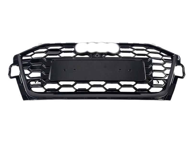 Решітка радіатора на Audi A4 B9 2019- стиль S4 Full Black Gloss 429953 фото