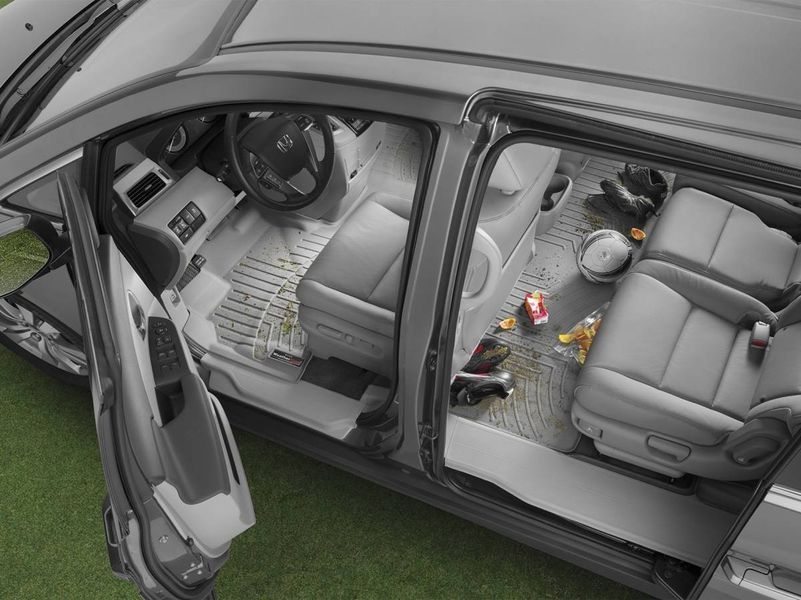 3D килимки для Mercedes EQS V297 2021- Sedan Pinnacle какао задні WeatherTech 4717093 357976 фото