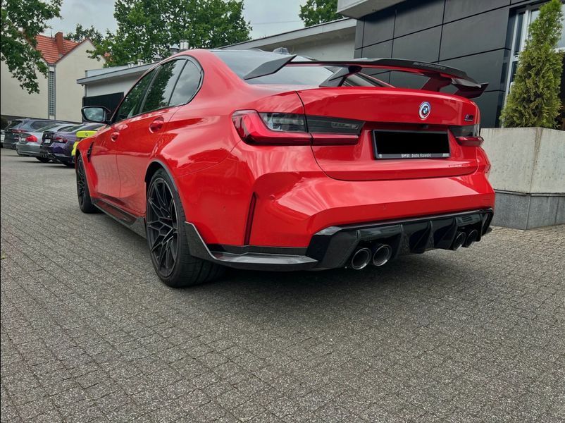 Спойлер на машину BMW M3 G80 2021- черный глянец 522287 фото
