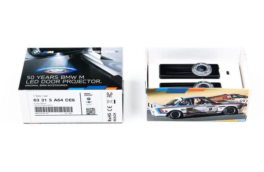 Проектор дверей BMW M 50 YEARS LED оригінал 63315A64CE6 68мм 425411 фото