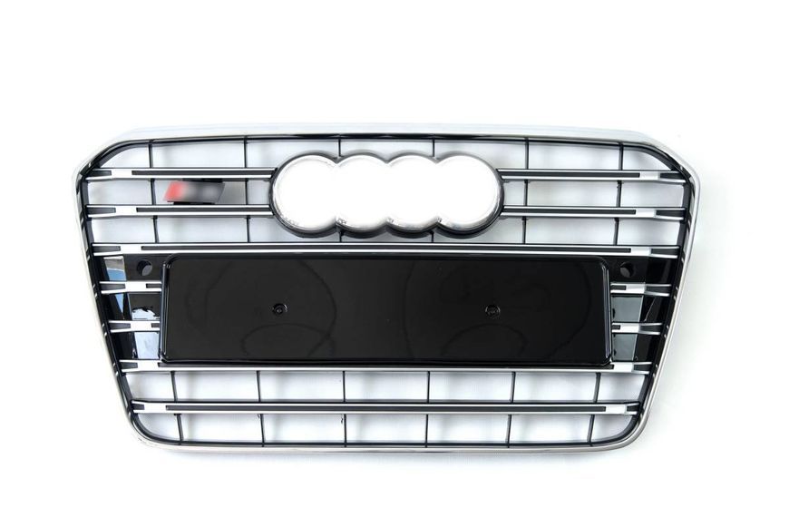 Решітка радіатора на Audi A5 2011-2016 стиль S5 Chrome Black 427381 фото