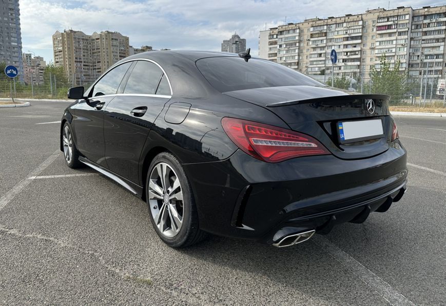 Спойлер на машину Mercedes CLA-class C117 2013-2017 черный глянец 428806 фото