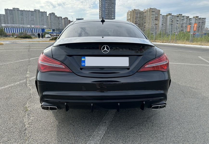 Спойлер на машину Mercedes CLA-class C117 2013-2017 черный глянец 428806 фото
