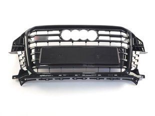 Решітка радіатора на Audi Q3 2011-2014 стиль SQ3 Black 429959 фото